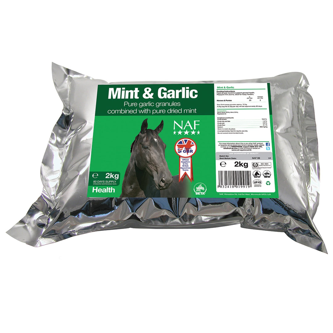 NAF Mint & Garlic Supplement for Horses and Ponies 2kg