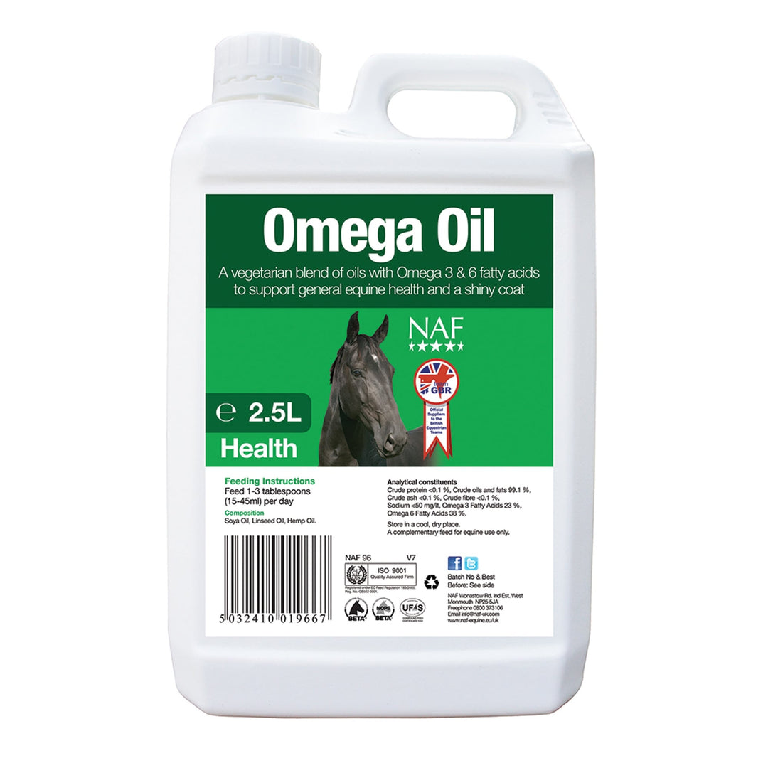 NAF Omega Oil Supplement for Horses and Ponies 5L