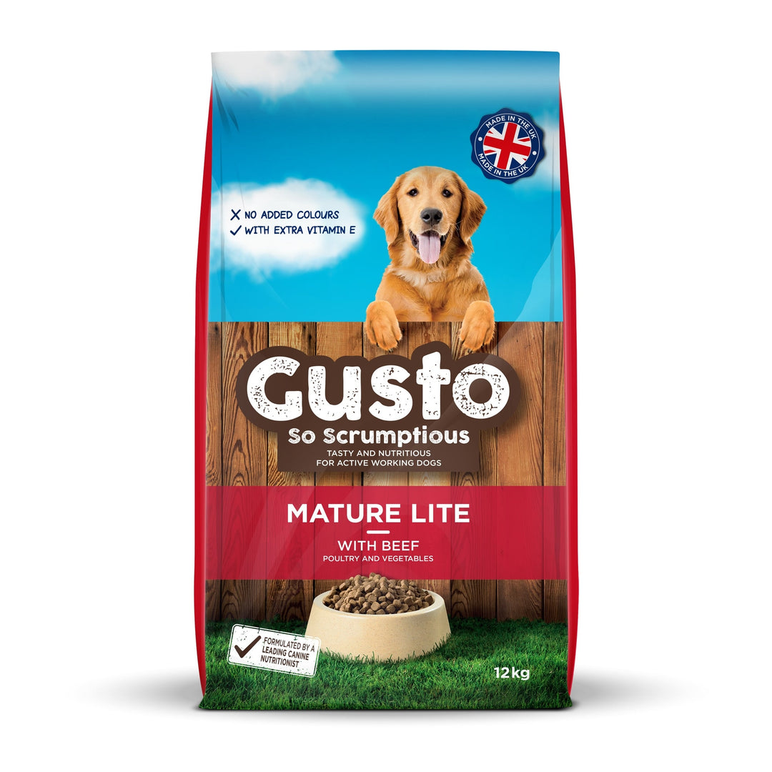 Gusto Mature Lite Dog Food for Working Dogs 12kg