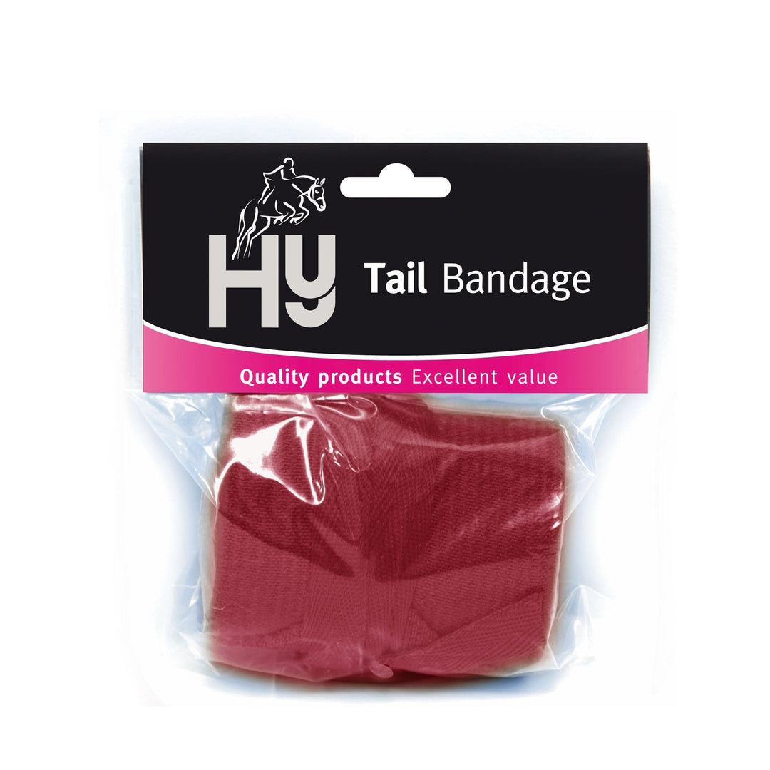 Hy 3inch Tail Bandage in Red#Red