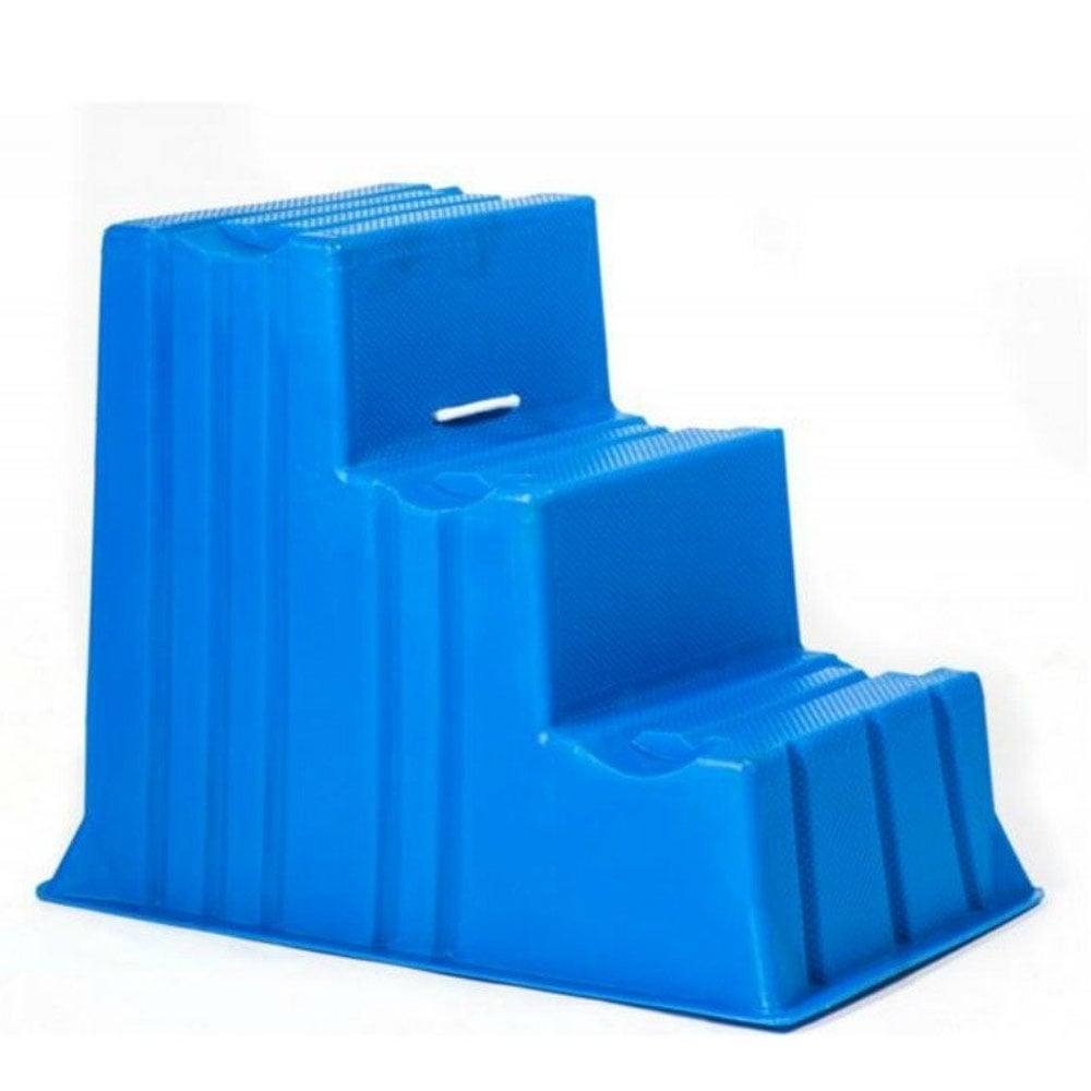 The Stubbs Up & Over Mounting Block in Blue#Blue
