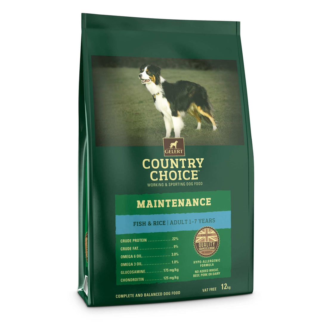 Gelert Country Choice Maintenance Dog Food with Fish & Rice 2kg