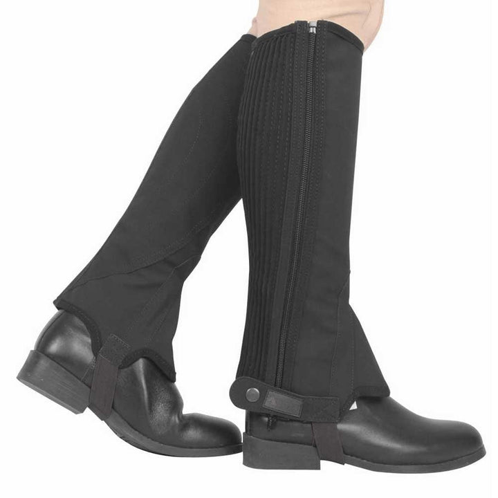 The Dublin Childs Easy-Care Half Chaps II in Black#Black