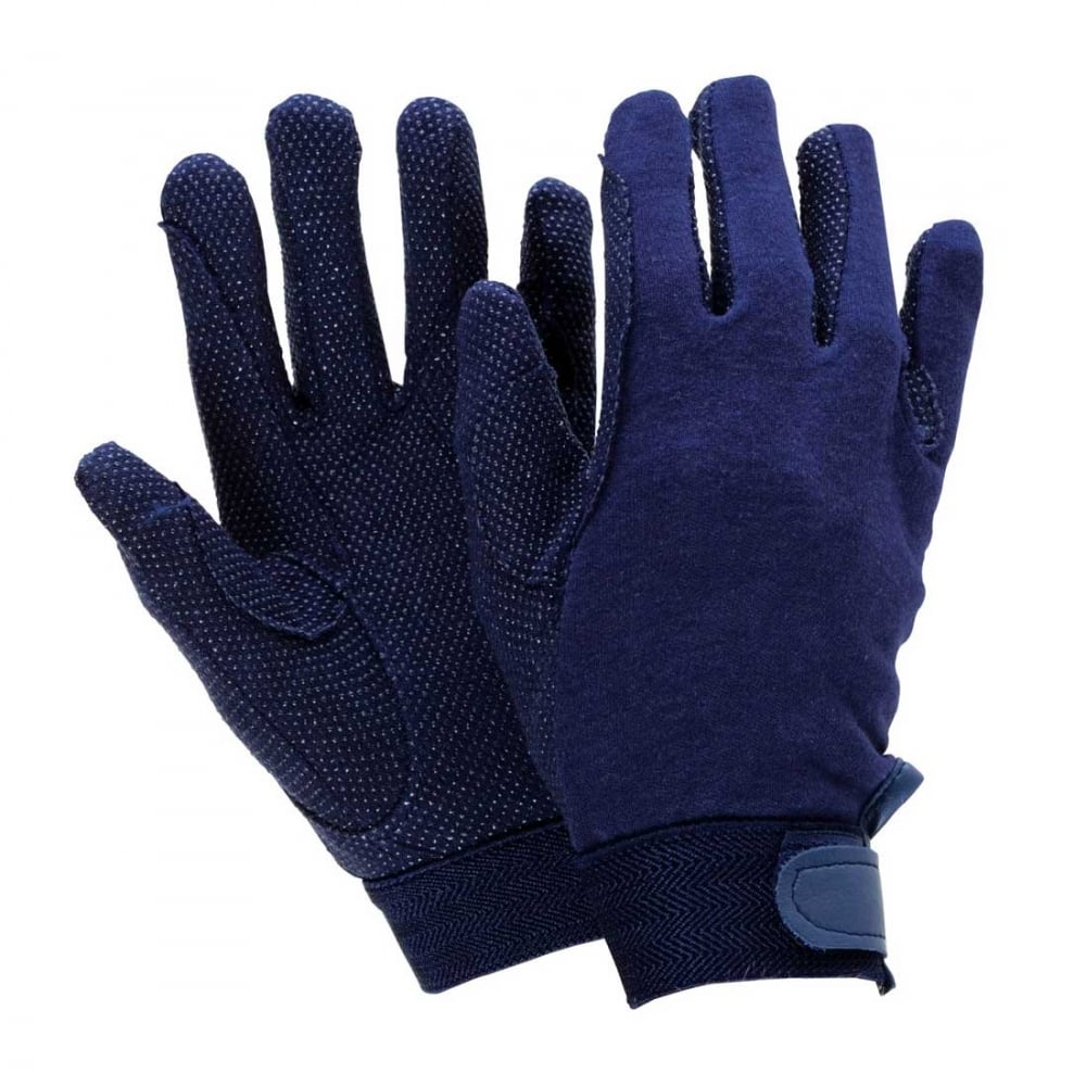 The Dublin Adult's Track Riding Gloves in Navy#Navy