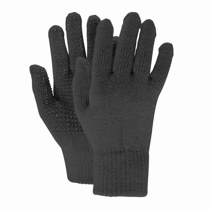 The Dublin Childs Magic Fit Pimple Grip Gloves in Black#Black