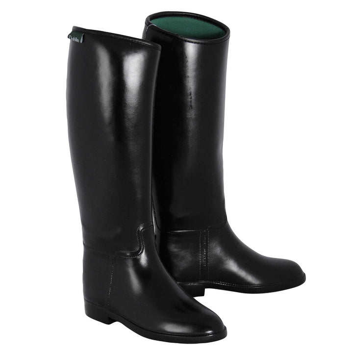 The Dublin Adults Universal Tall Synthetic Riding Boots in Black#Black