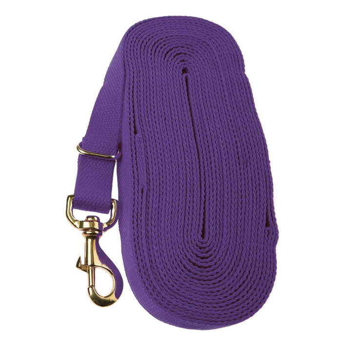 The Kincade 8 Metre Cotton Lunge Rein in Purple#Purple