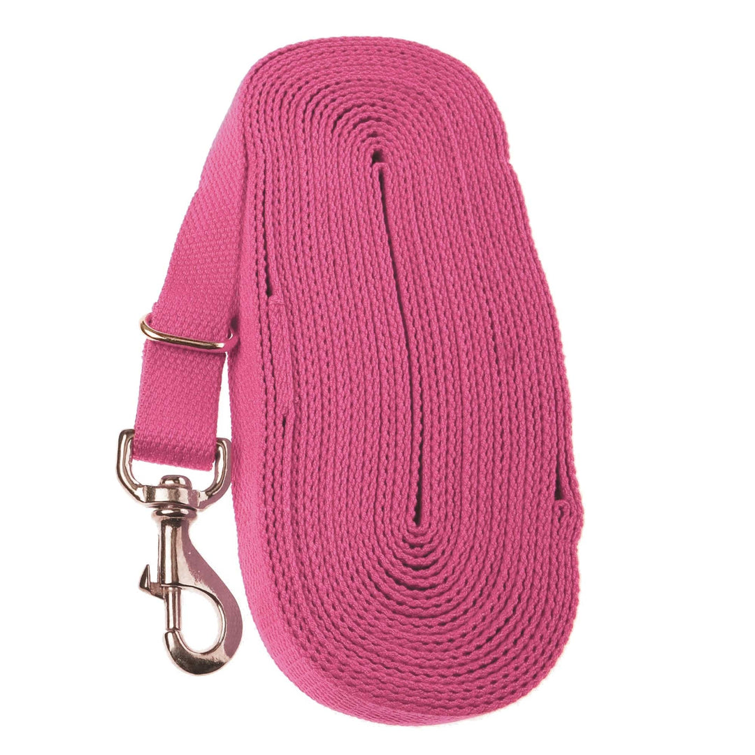 Kincade 8 Metre Cotton Lunge Rein in Pink#Pink