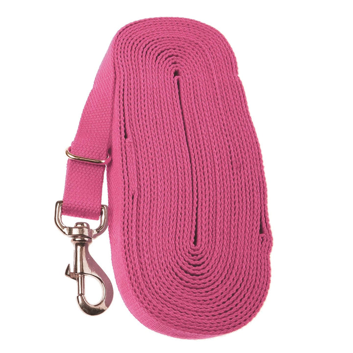 Kincade 8 Metre Cotton Lunge Rein in Pink#Pink