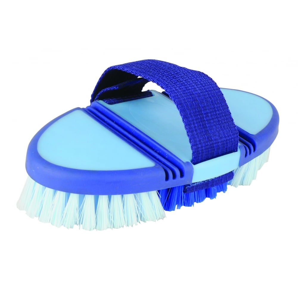 The Roma Soft Grip Flex Body Brush in Blue#Blue