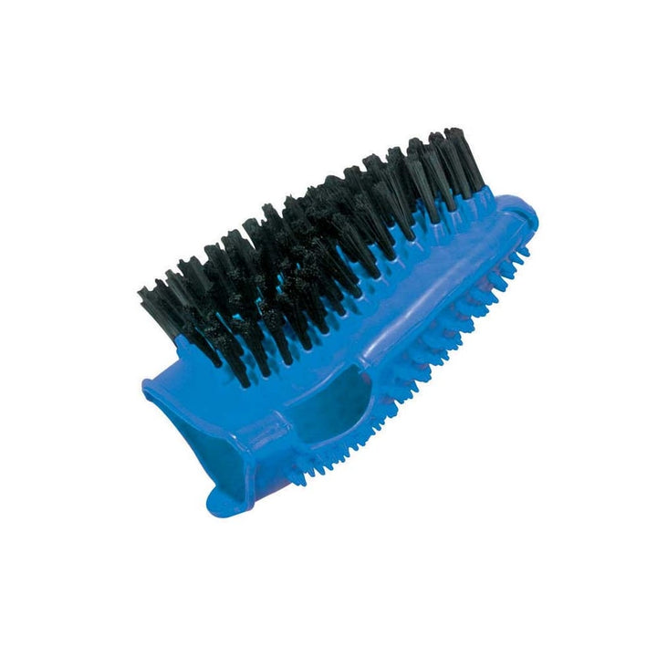The Roma Bristle Back Grooming Mitt in Blue#Blue