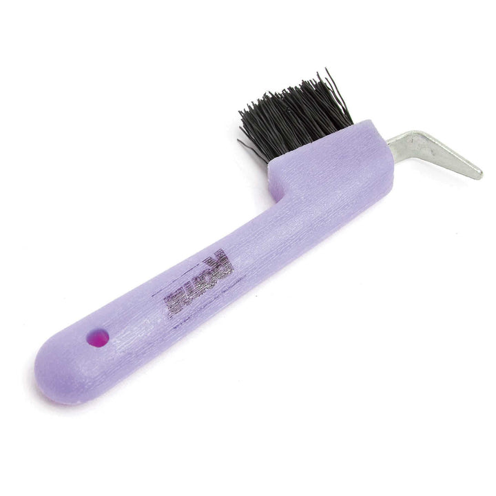 The Roma Deluxe Hoof Pick with Brush in Purple#Purple