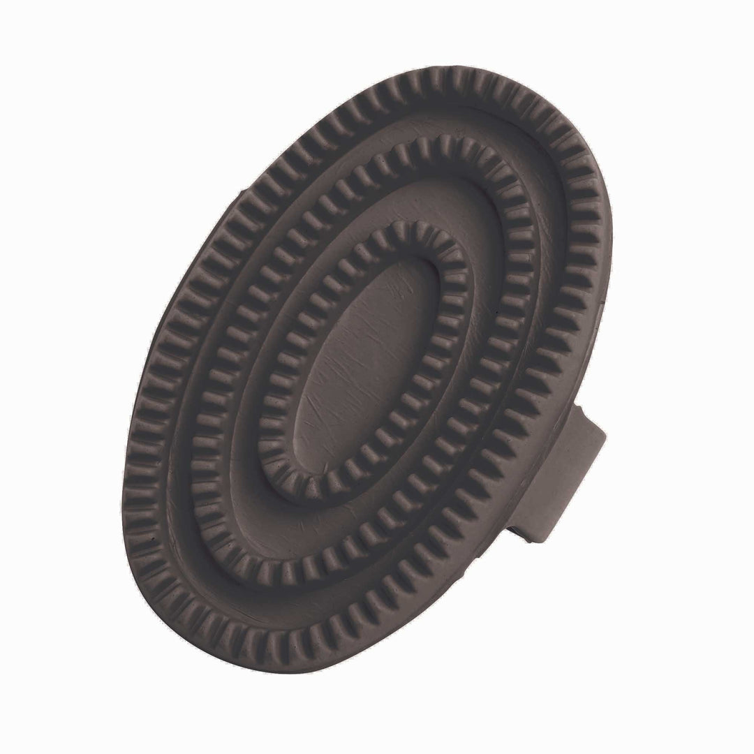 The Roma Rubber Curry Comb in Black#Black