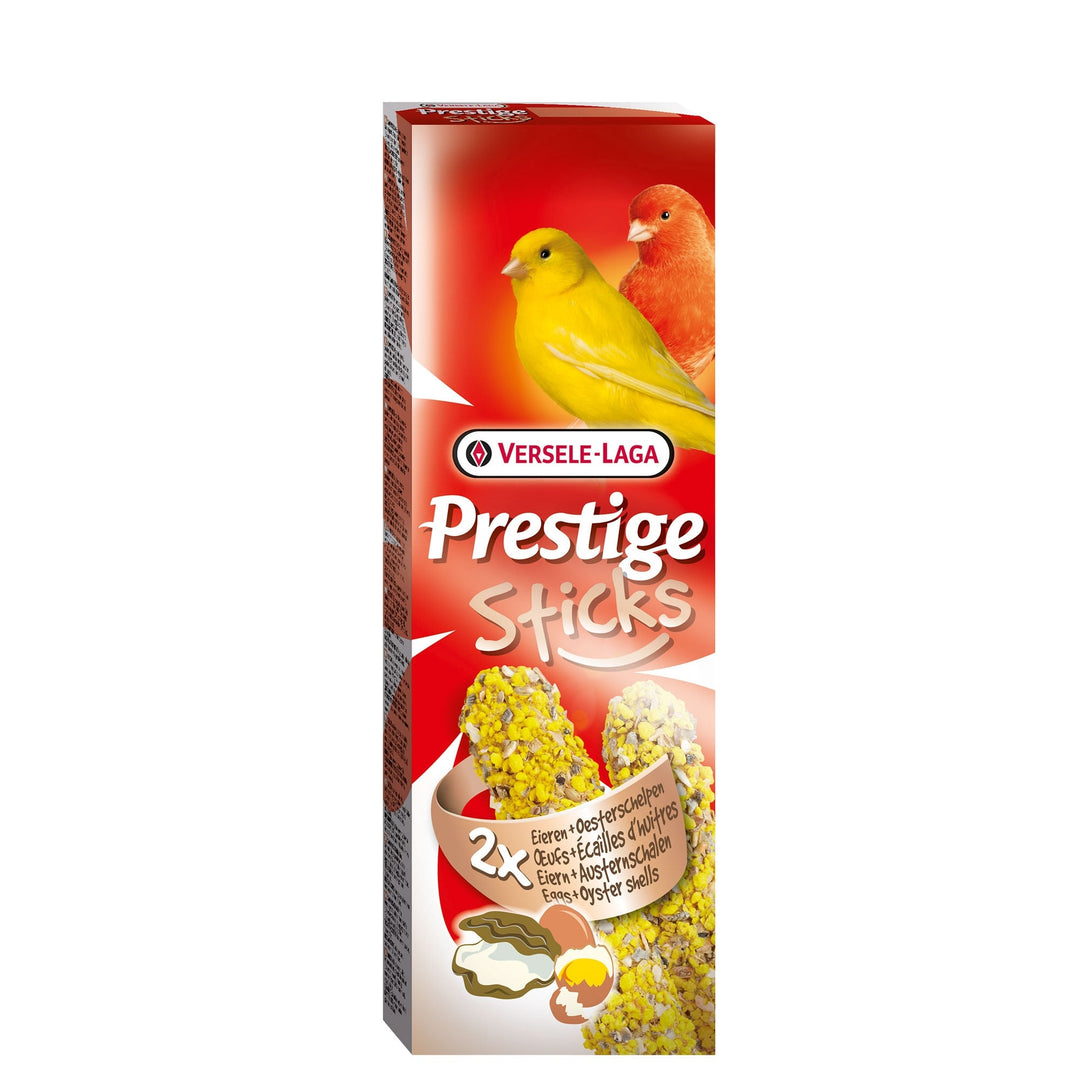 Versele-Laga Prestige Sticks Treats for Canaries with Egg & Oystershell 60g