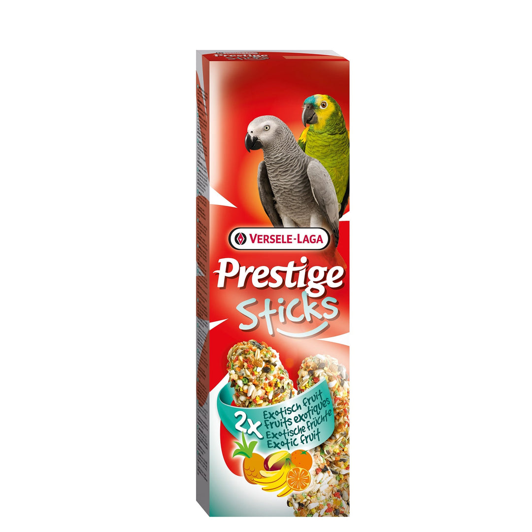 Versele-Laga Prestige Sticks Treats for Parrots with Exotic Fruit 140g