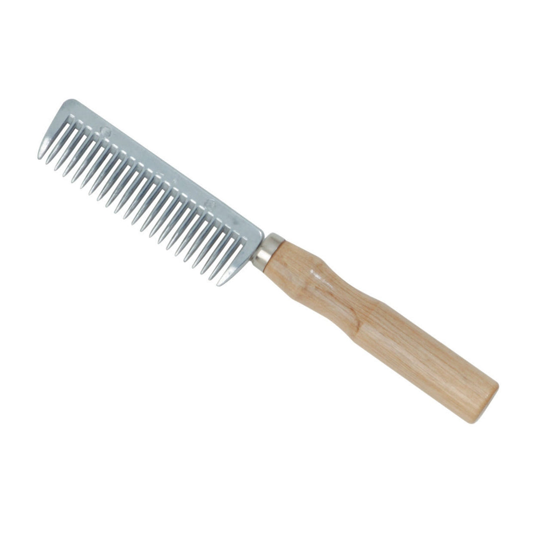 The Shires Mane Comb With Wooden Handle in Brown#Brown