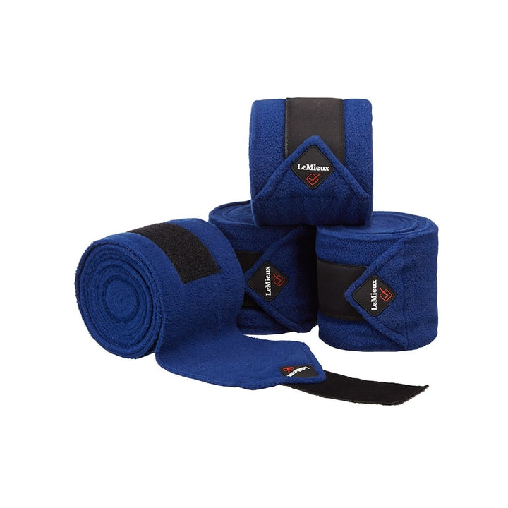 The LeMieux Set of 4 Luxury Polo Bandages in Royal Blue#Royal Blue