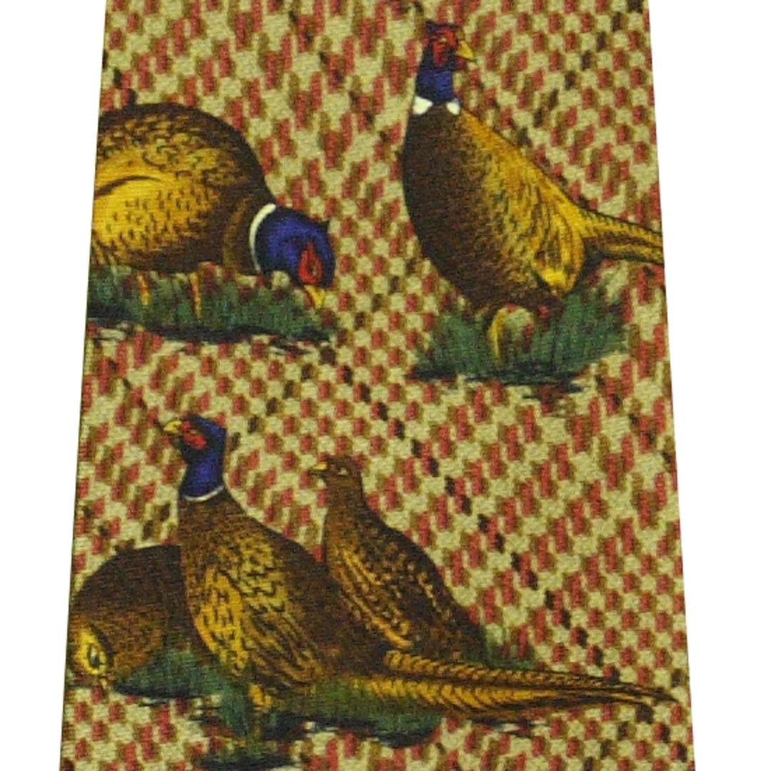 Bisley Country Large Pheasant Silk Tie