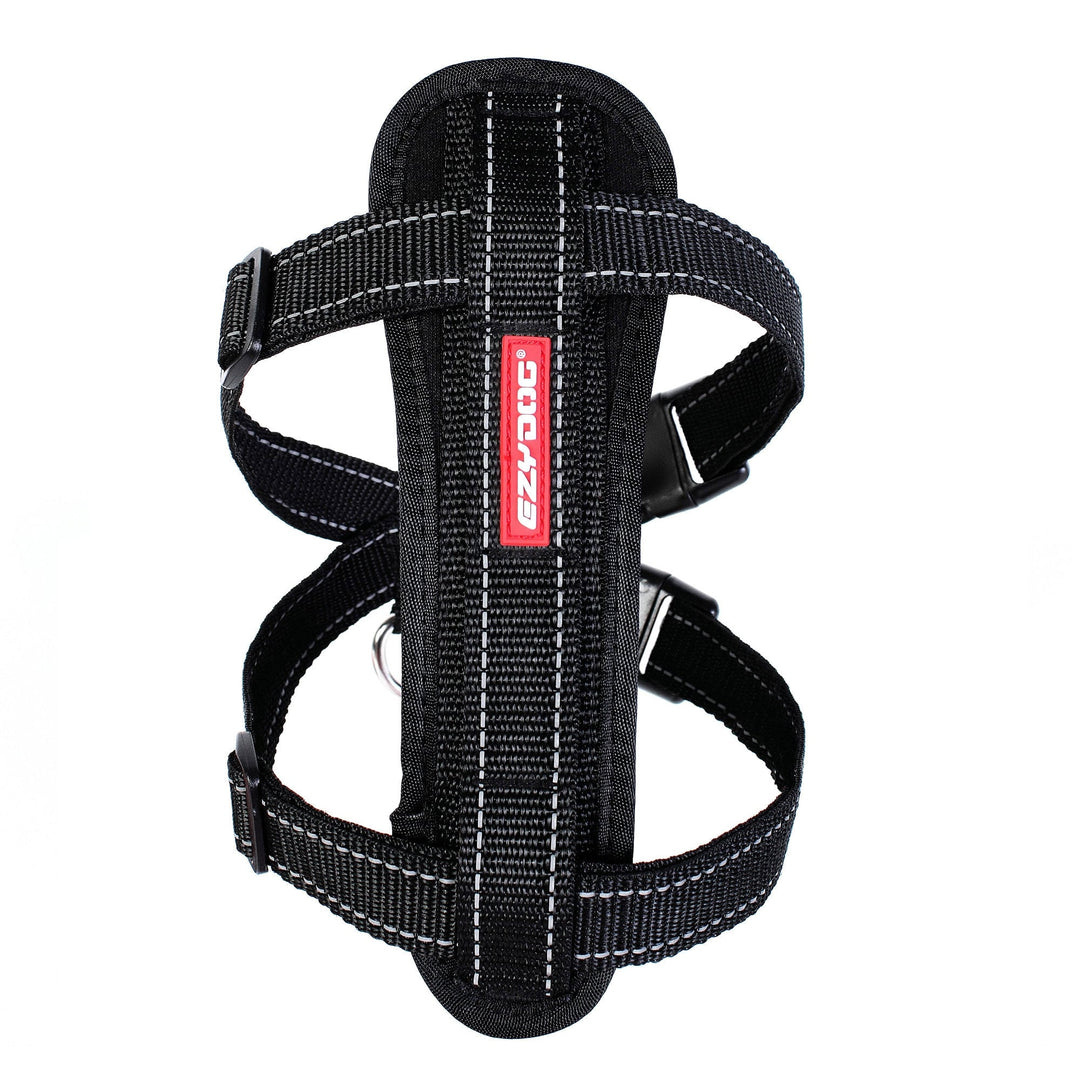The Ezydog Chest Plate Harness for Dogs in Black#Black