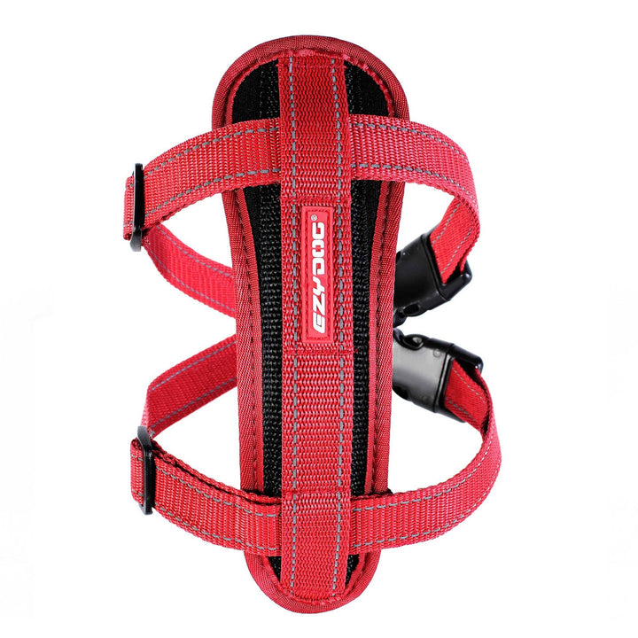The Ezydog Chest Plate Harness for Dogs in Red#Red