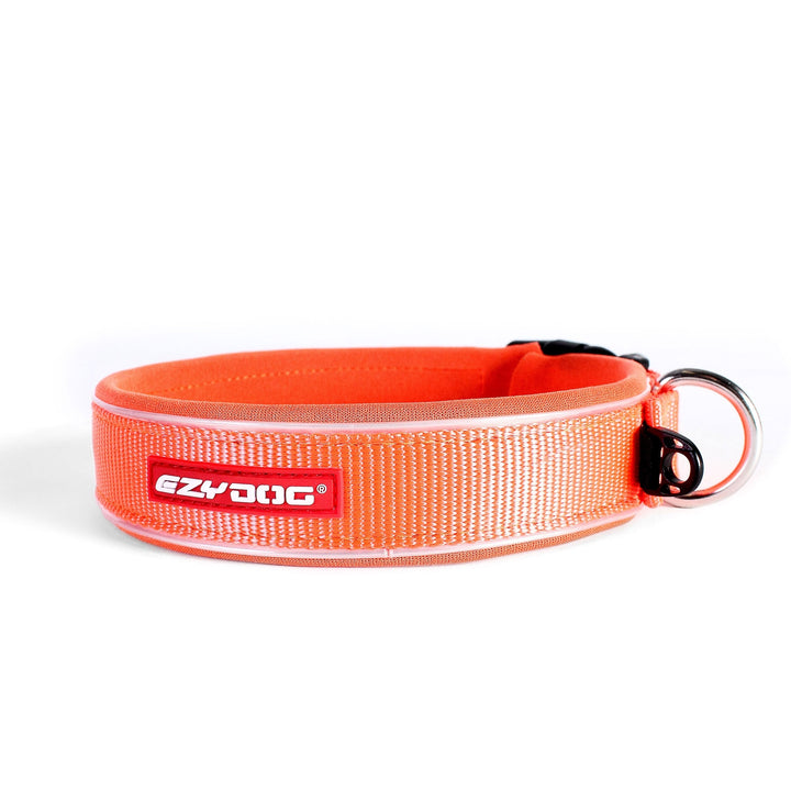 EzyDog Classic Neoprene Dog Collar in Orange#Orange