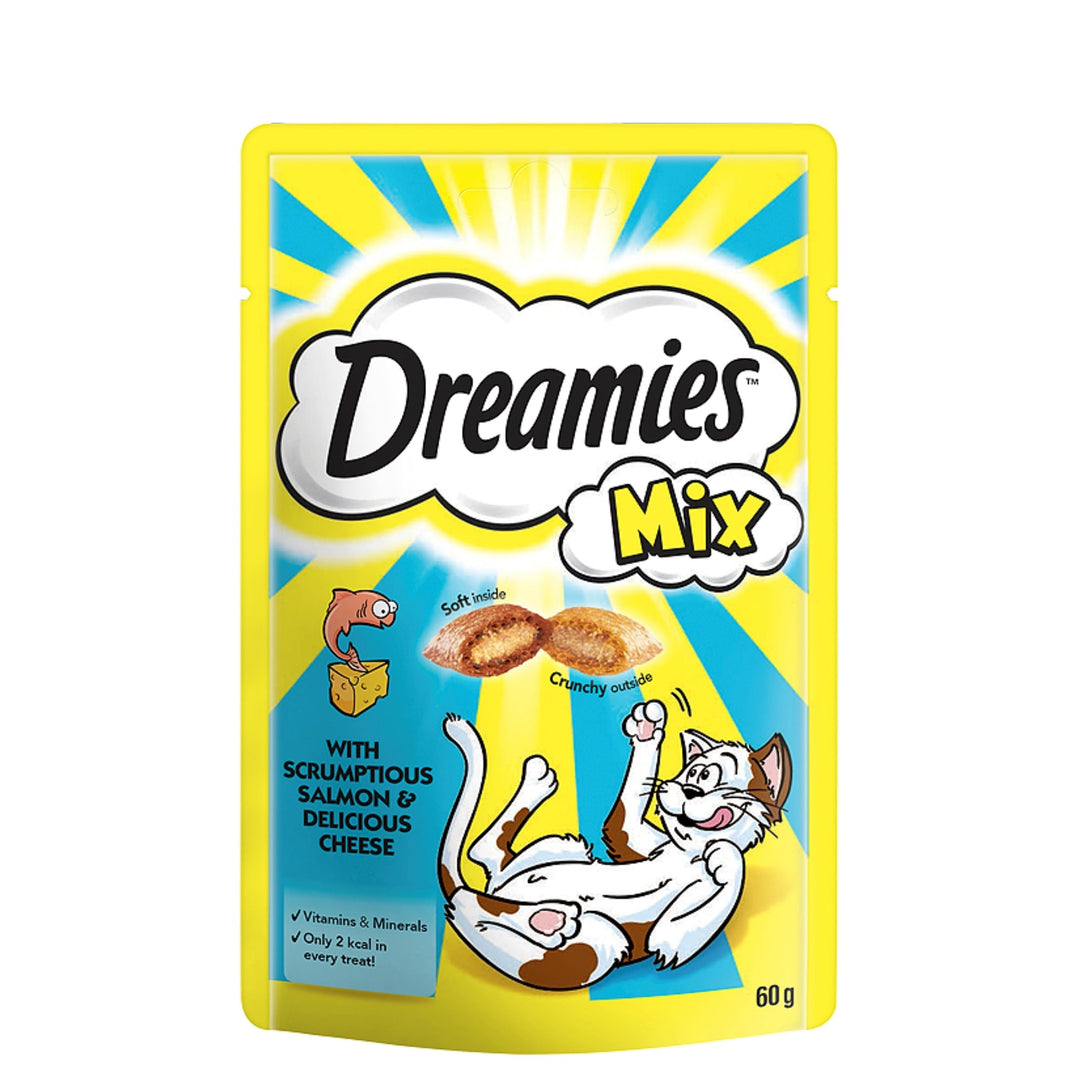 Dreamies Mix Cat Treats with Salmon & Cheese 60g