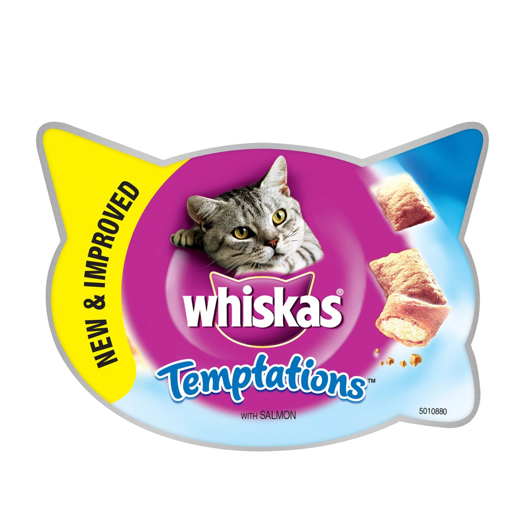 Whiskas Temptations Cat Treats with Salmon 60g