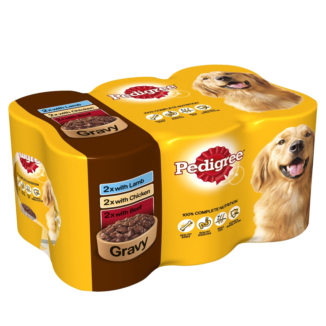 Pedigree Tins Mixed Selection In Gravy 6 x 400g
