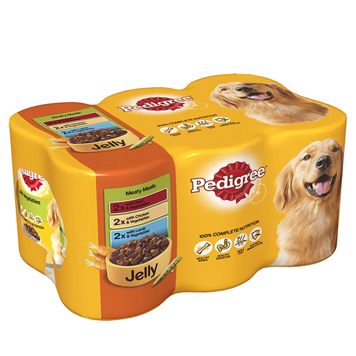 Pedigree Tins Meaty Meals In Jelly 6x400g 6 x 400g