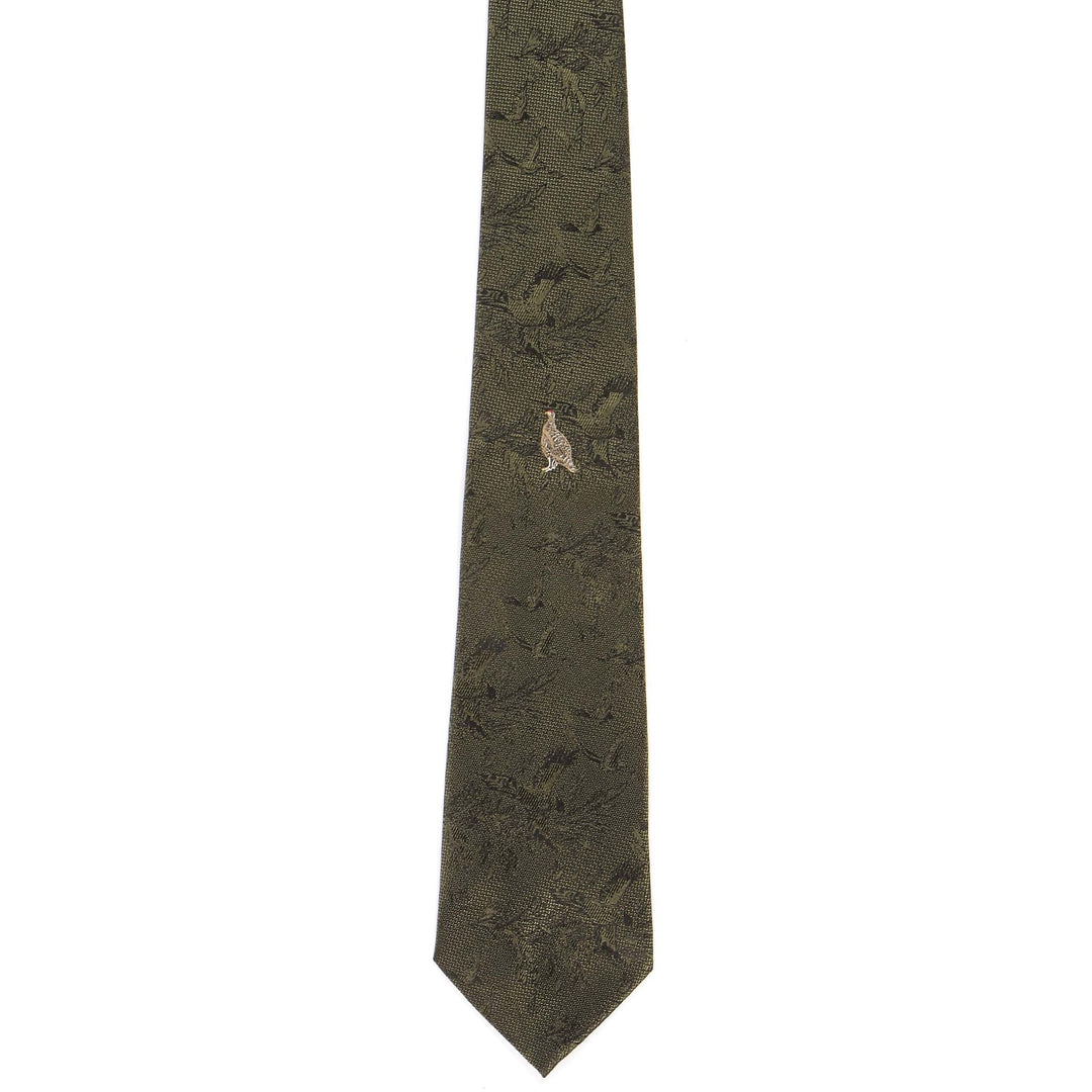 The Bisley Country Single Grouse Tie in Green#Green