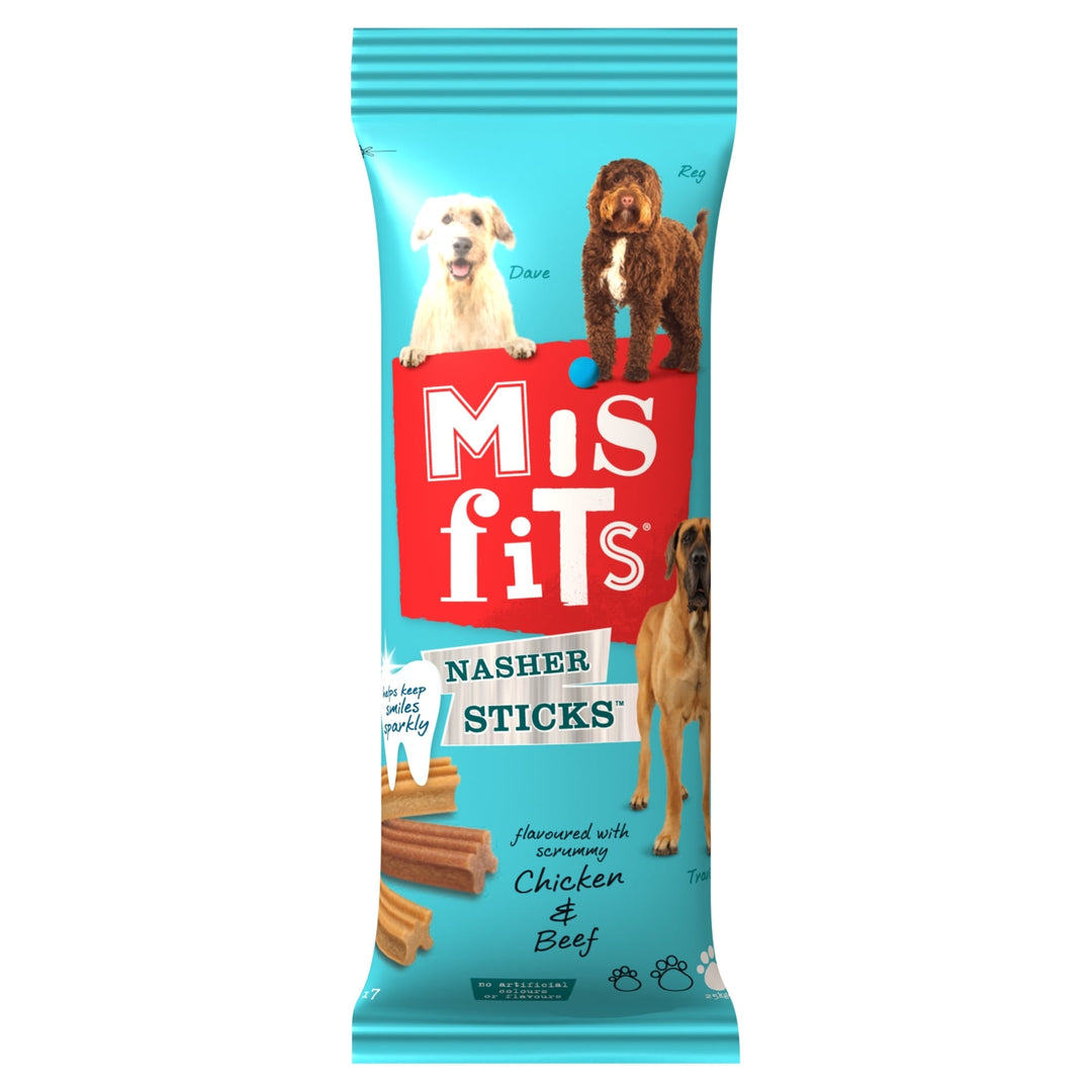 Misfits Large Nasher Sticks Dog Treats 270g