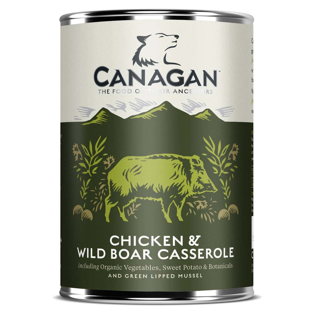 Canagan Chicken & Wild Boar Casserole Grain Free Tinned Dog Food 400g