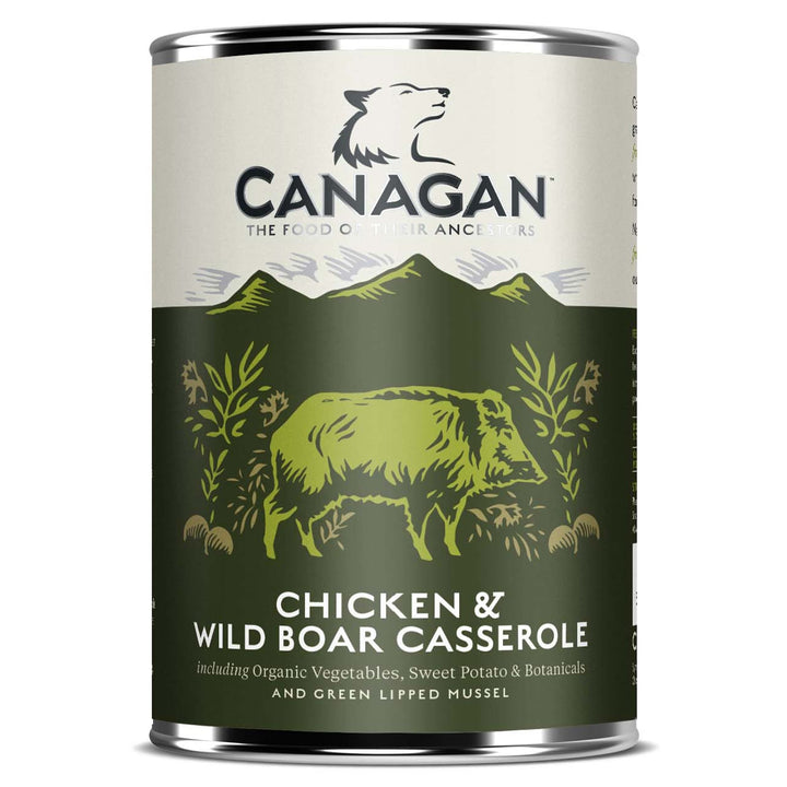 Canagan Chicken & Wild Boar Casserole Grain Free Tinned Dog Food 400g