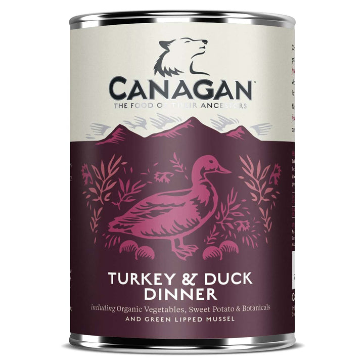 Canagan Turkey & Duck Dinner Grain Free Tinned Dog Food 400g