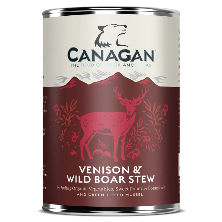 Canagan Venison & Wild Boar Stew Grain Free Tinned Dog Food 400g