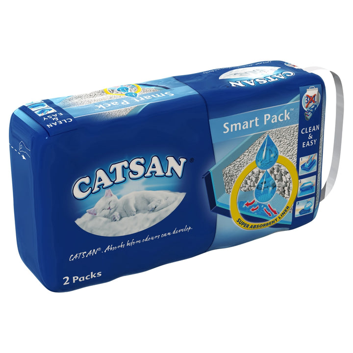 Catsan Smart Pack Cat Litter Inlays (2 Pack) 2 x 4L