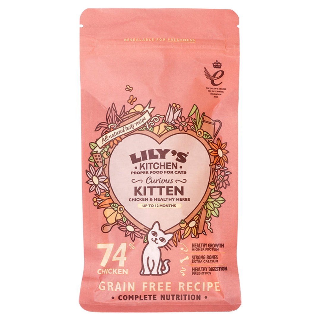 Lilys Kitchen Curious Kitten Grain Free Dry Food 800g