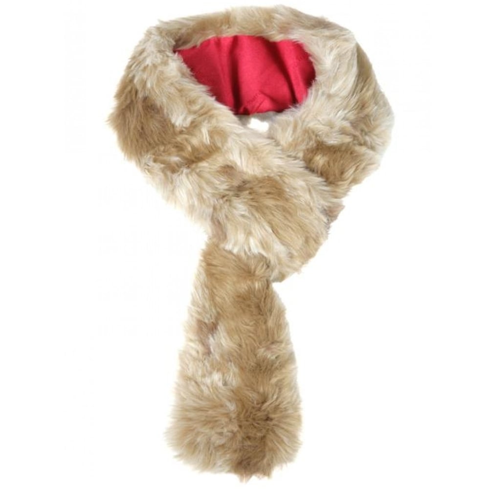 Dubarry Ladies Faux Fur Scarf in Cream#Cream
