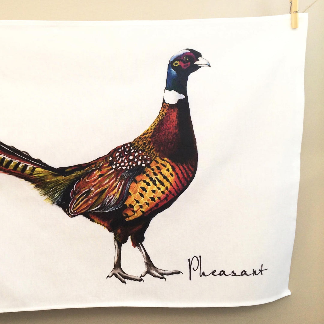 Clare Baird Pheasant Tea Towel