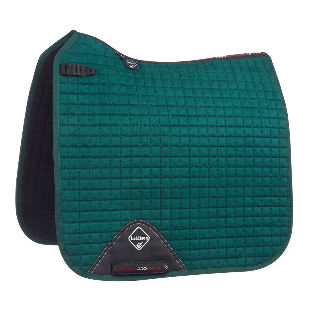 LeMieux ProSport Suede Dressage Square in Green#Green