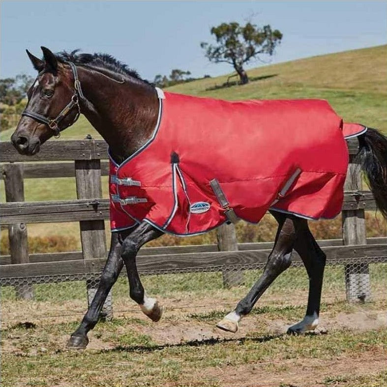 The Weatherbeeta Comfitec Classic 0g Lite Turnout Rug in Red#Red