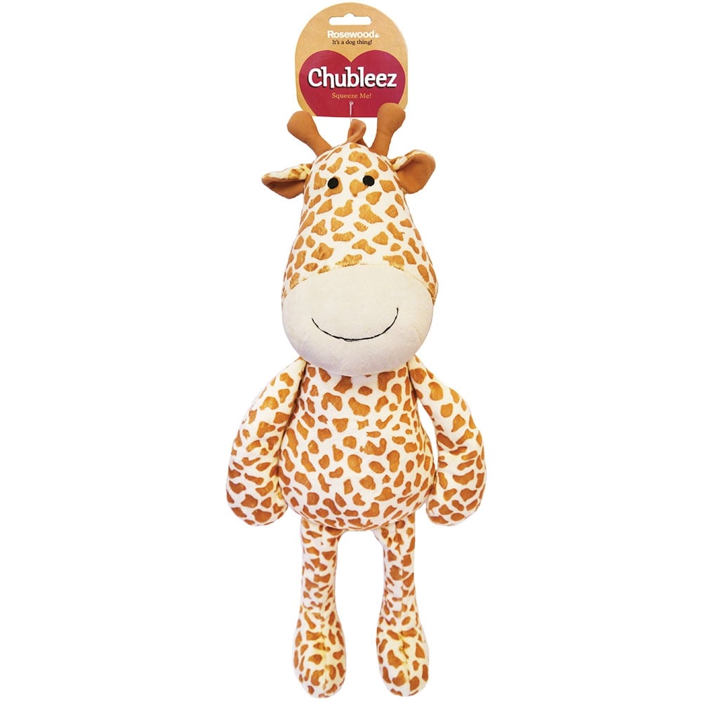 Rosewood Chubleez Gerry Giraffe Plush Dog Toy