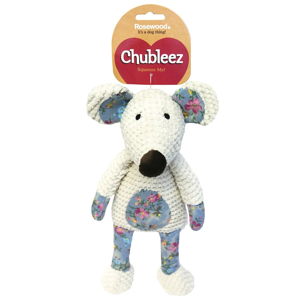 Rosewood Chubleez Maisie Mouse Plush Dog Toy