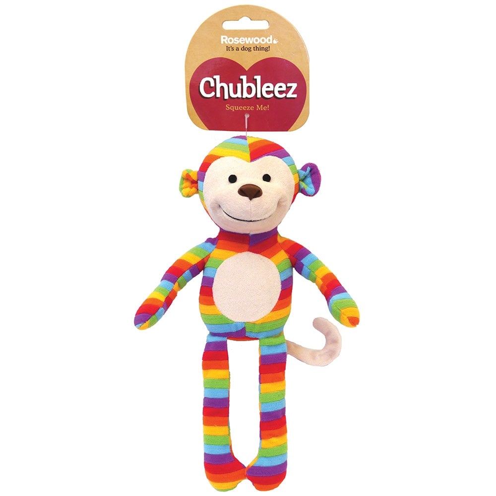 Rosewood Chubleez Sonny Monkey Plush Dog Toy