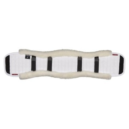 LeMieux ProLambskin M+ Dressage Girth Cover in White#White