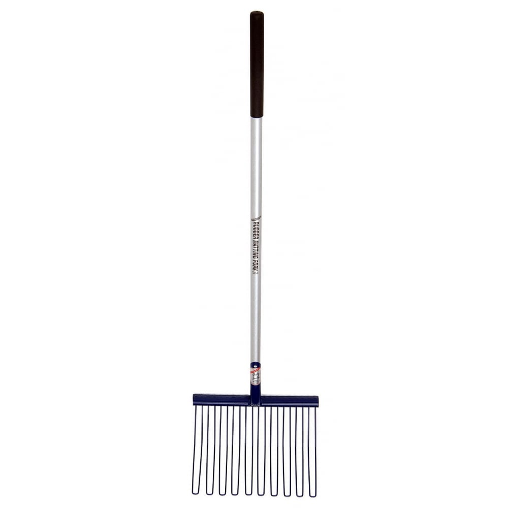 FynaLite Rubber Matting Fork with Wooden Handle