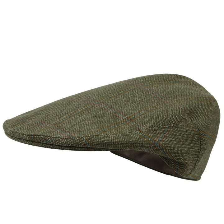 Schoffel Mens Tweed Classic Flat Cap in Green#Green