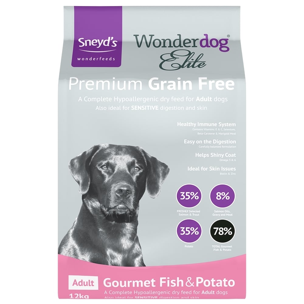 Sneyds Wonderdog Elite Grain Free Dog Food with Fish 12kg