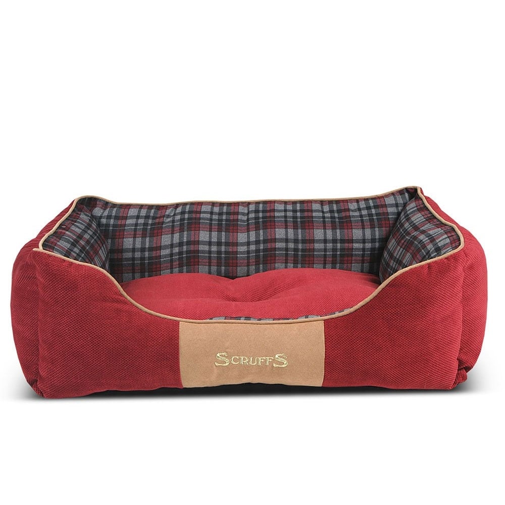 The Scruffs Highland Snuggle Pet Bed in Red#Red