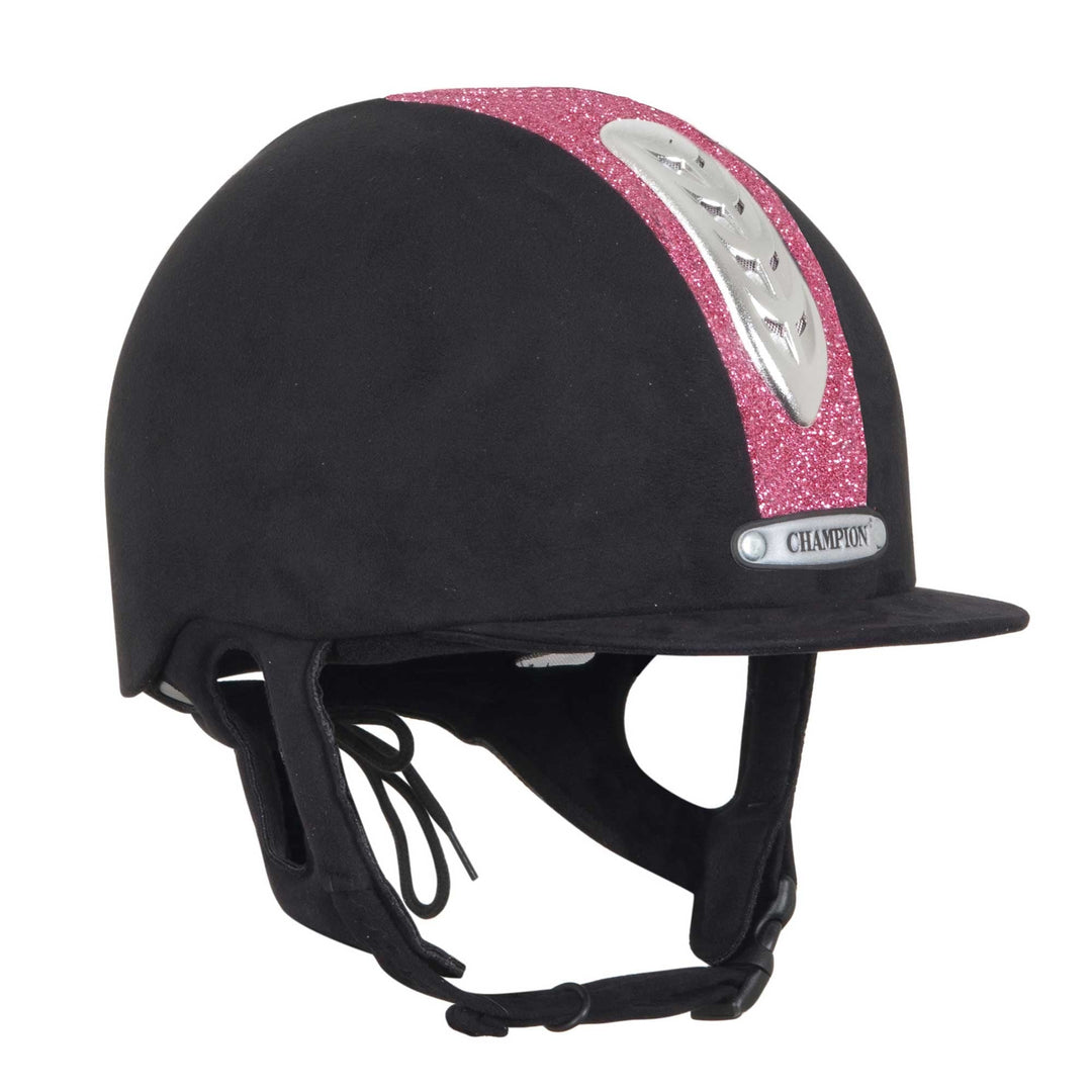 The Champion Junior X-Air Dazzle Plus Riding Hat in Pink#Pink